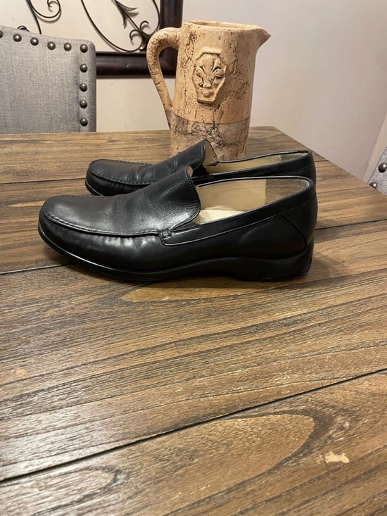 Neil M Rome Black Leather Comfort Loafer Size 12 EEE Extra Wide Slip On Shoes main image 7